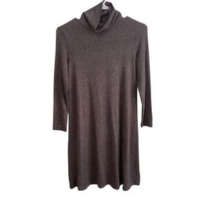 American Eagle Turtleneck Dress Long‎ Sleeve Casual Heathered XS